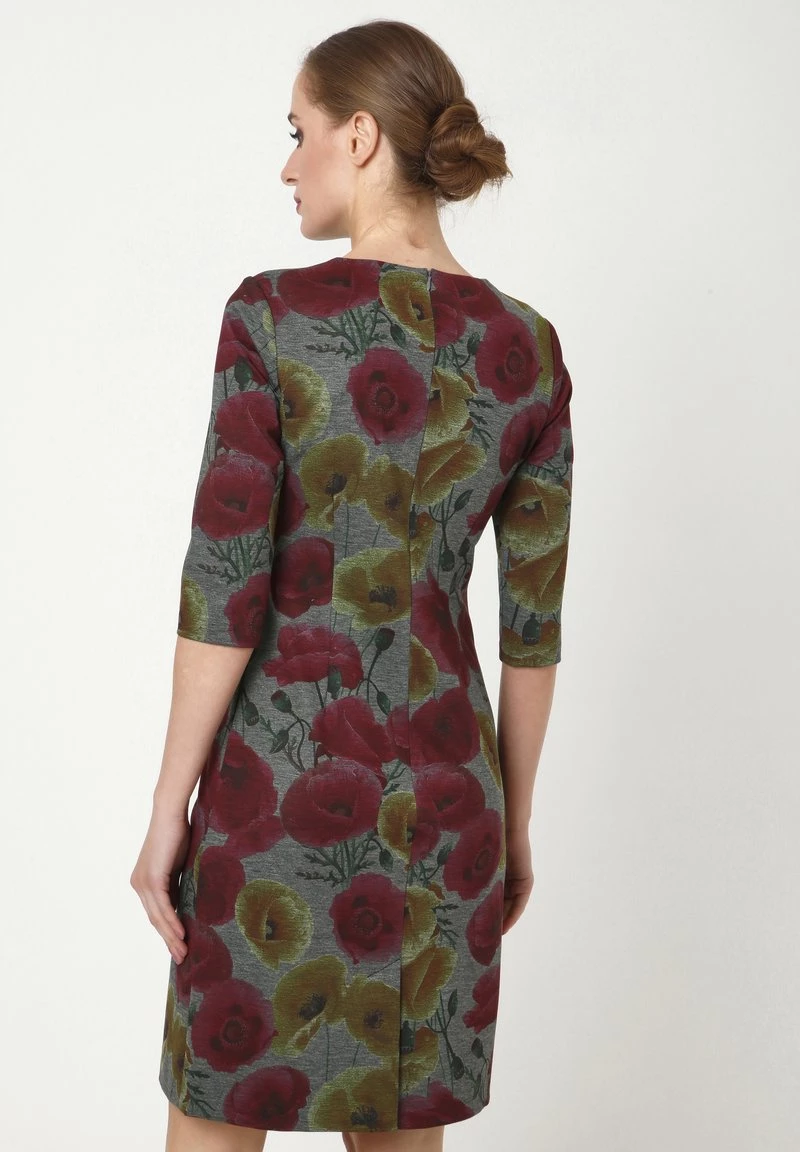 Promo β Madam-T Donna JERSEYKLEID - Vestito Di Maglina - Grau Senf π₯° - immagine 3