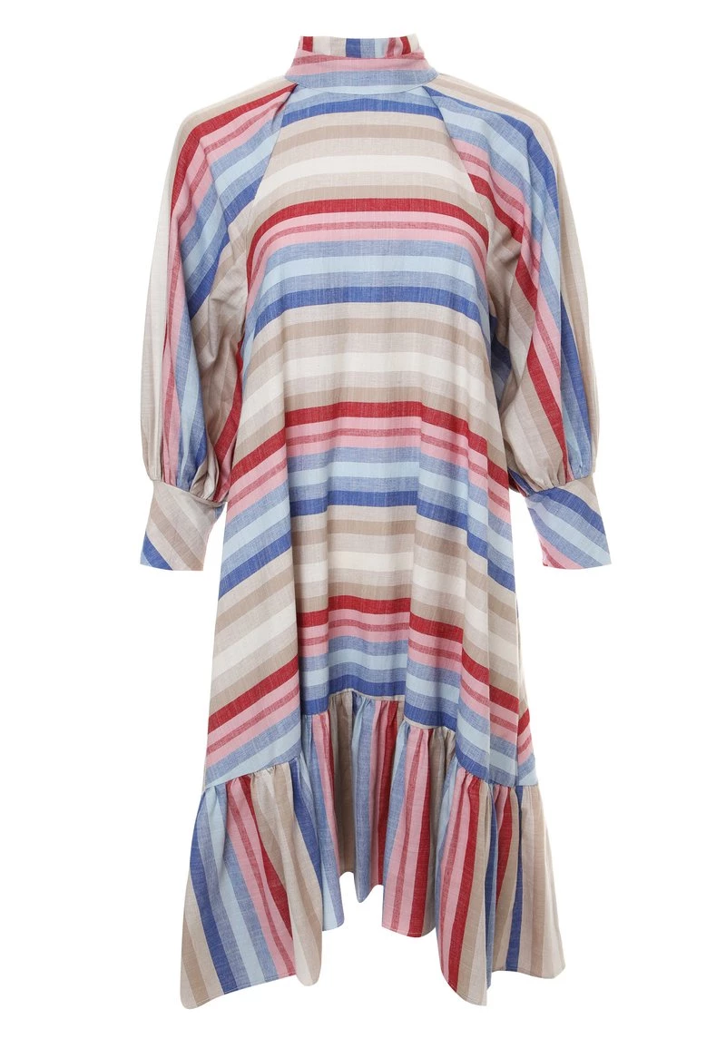 Promo π Madam-T Donna Vestito Estivo - Beige, Rot β¨ - immagine 6