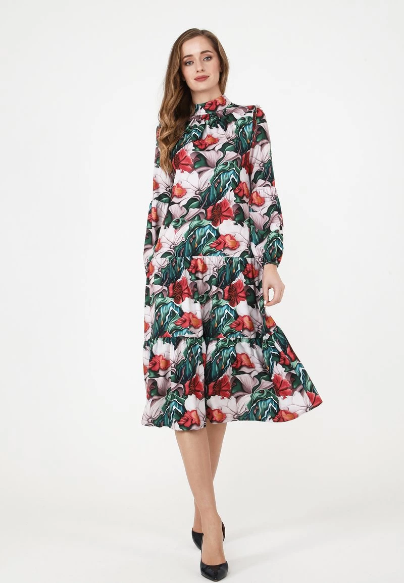 Bilancio 𧨠Madam-T Donna PAOLINA - Vestito Estivo - Pink Green π - immagine 2