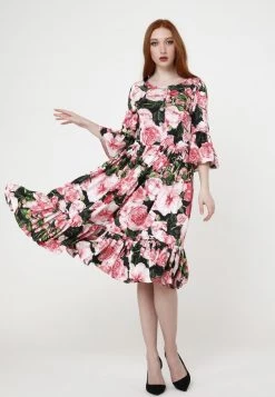 Vendita all'ingrosso π₯ Madam-T Donna Vestito Estivo - Schwarz Rosa βοΈ