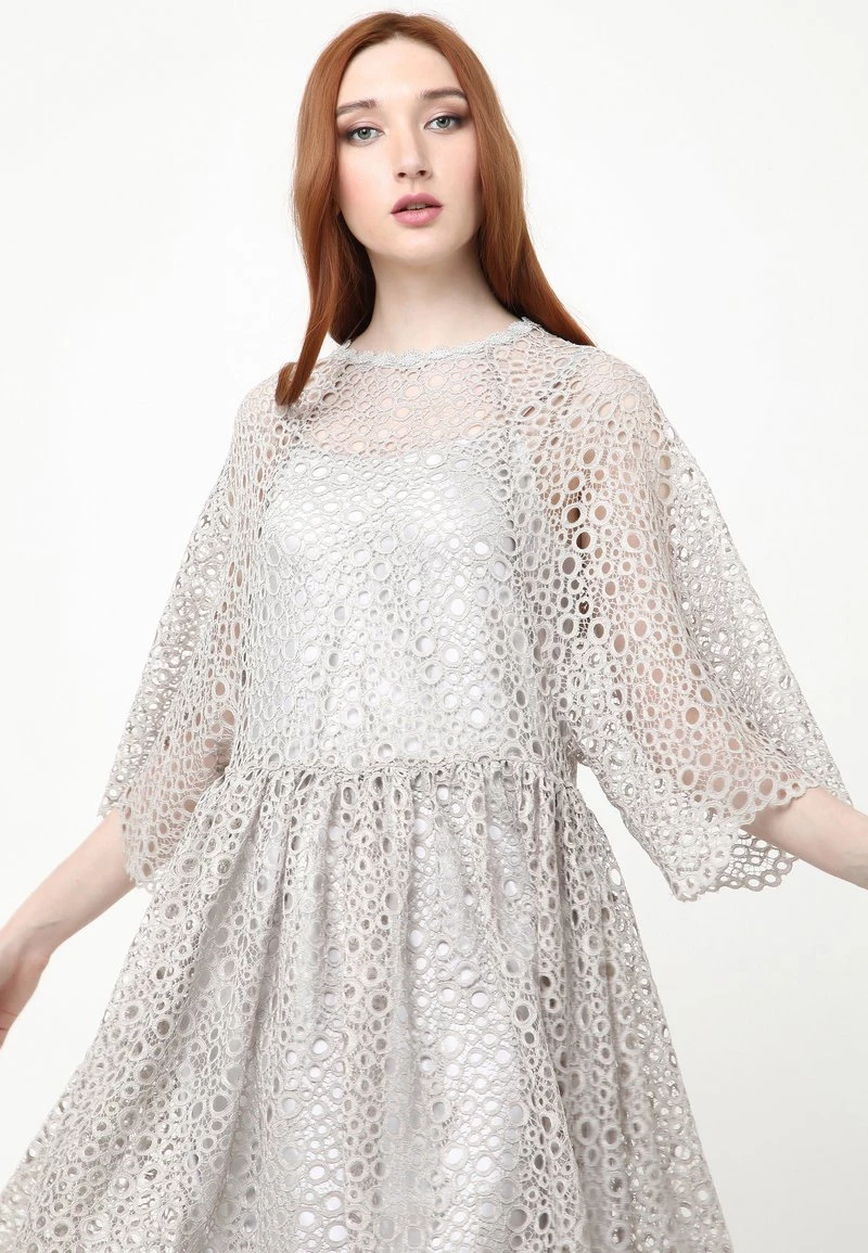 Nuovo π Madam-T Donna ADAMASA - Vestito Elegante - Grau β - immagine 7