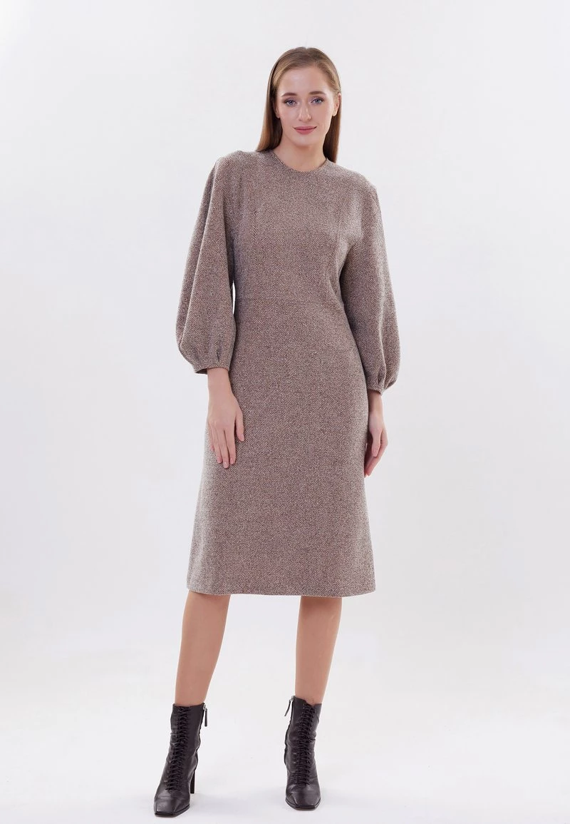 Migliore vendita π Madam-T Donna Vestito Estivo - Bla Utzk Senf π― - immagine 2