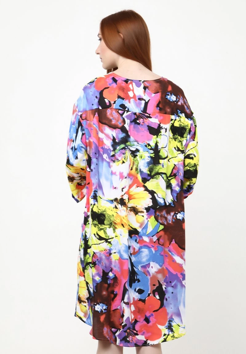 Miglior offerta π Madam-T Donna AMPERO - Vestito Estivo - Lila Hellgrün π - immagine 3