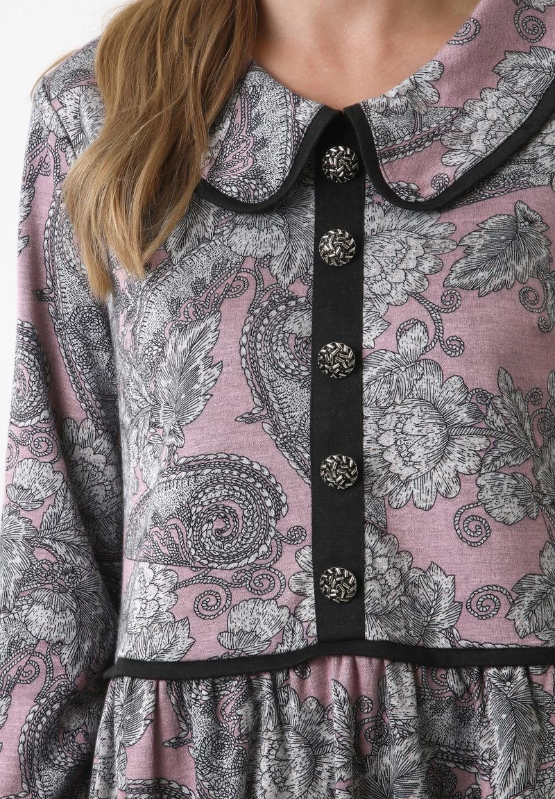 Nuovo di zecca π Madam-T Donna KLEID BELLA - Abito A Camicia - Rosa, Grau π₯° - immagine 7