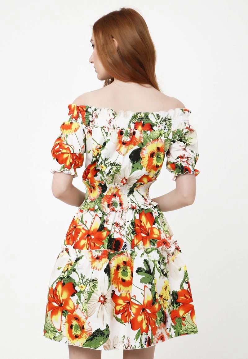 Acquistare π Madam-T Donna NAPOLI - Vestito Estivo - Milchig / Orange π - immagine 3