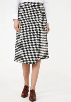 Offerte 😉 Madam-T Donna VIVIANA - Gonna A Portafoglio - Weiß Schwarz 🤩