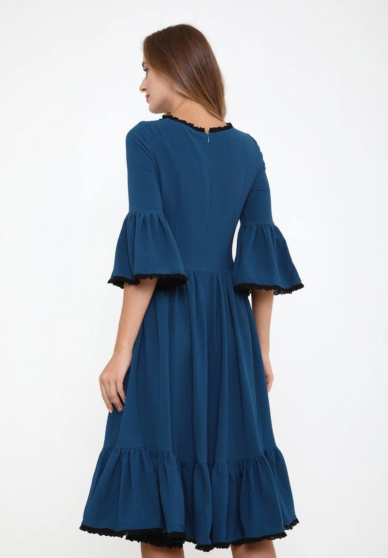 Nuovo π Madam-T Donna CHIARA - Abito A Camicia - Aqua π - immagine 3