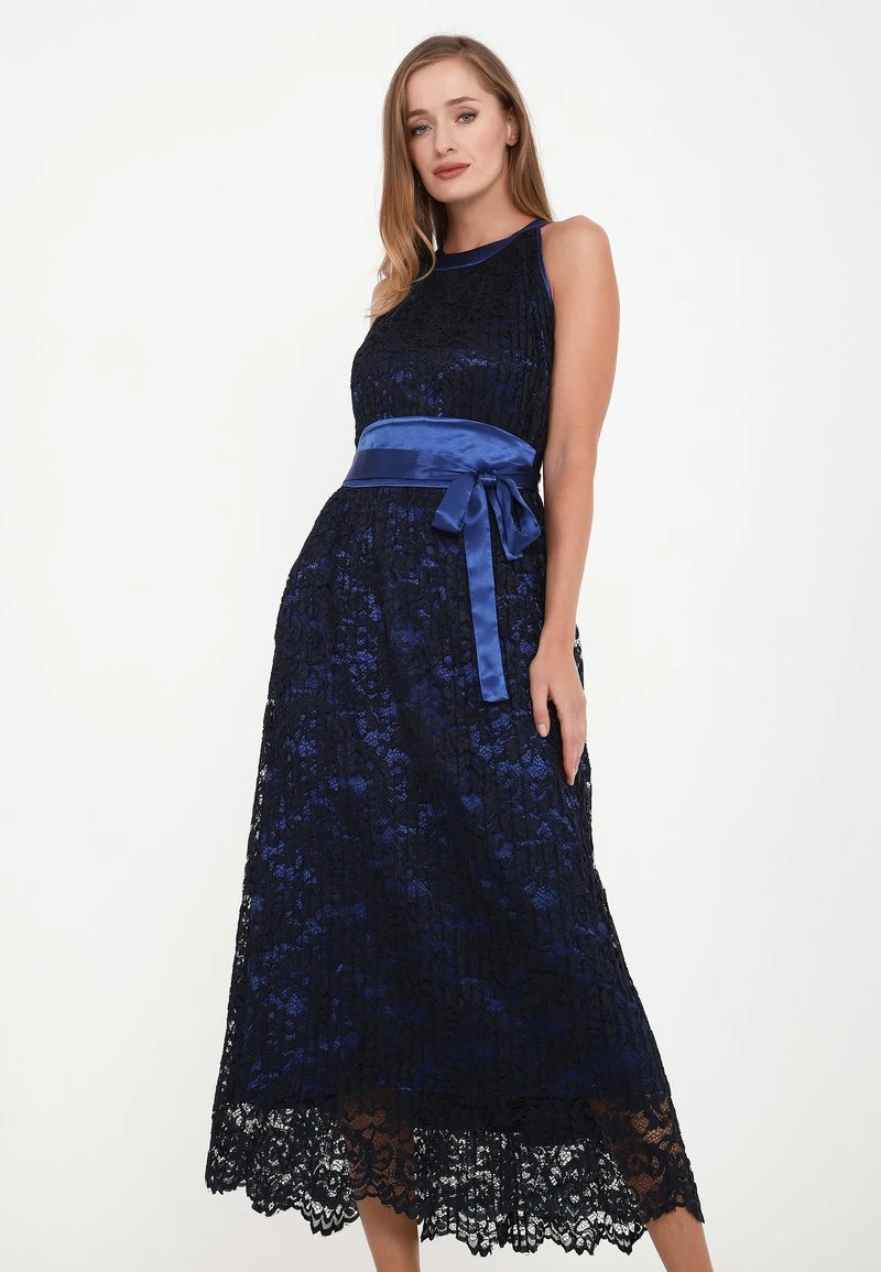 Migliore vendita π Madam-T Donna FUSIA - Vestito Elegante - Blau π - immagine 4