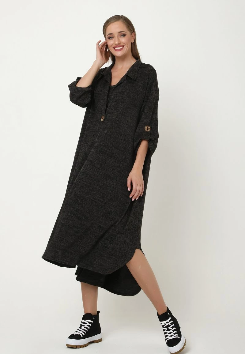 Nuovo π Madam-T Donna GILBERTA - Abito In Maglia - Schwarz β¨ - immagine 2