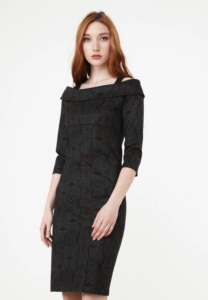 Miglior offerta π₯° Madam-T Donna ALTOONA - Vestito Elegante - Wein Rot/ Grün π₯