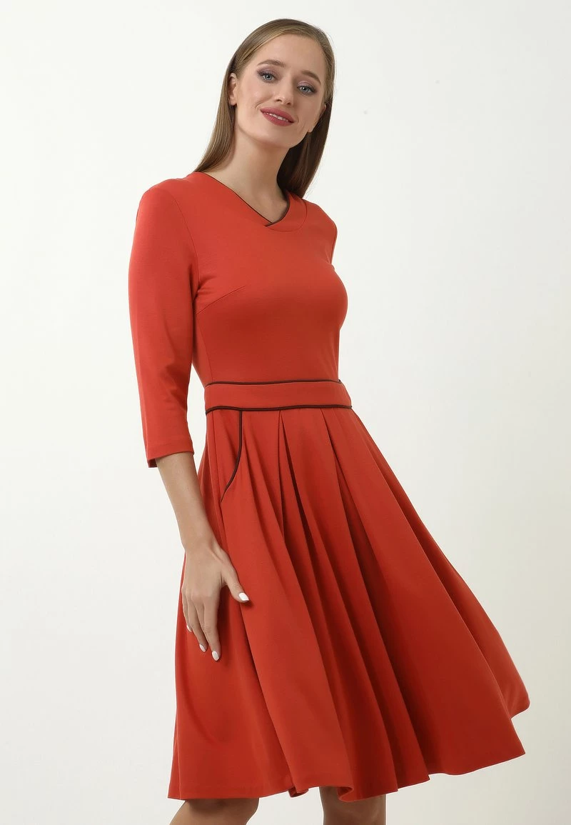 Sconto π₯ Madam-T Donna Vestito Estivo - Terrakotta β¨ - immagine 4