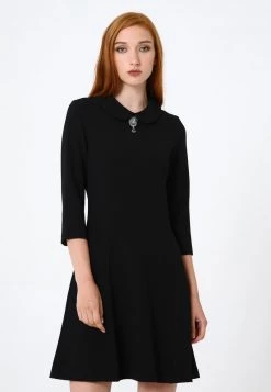 A buon mercato 😍 Madam-T Donna Vestito Estivo - Schwarz ✨