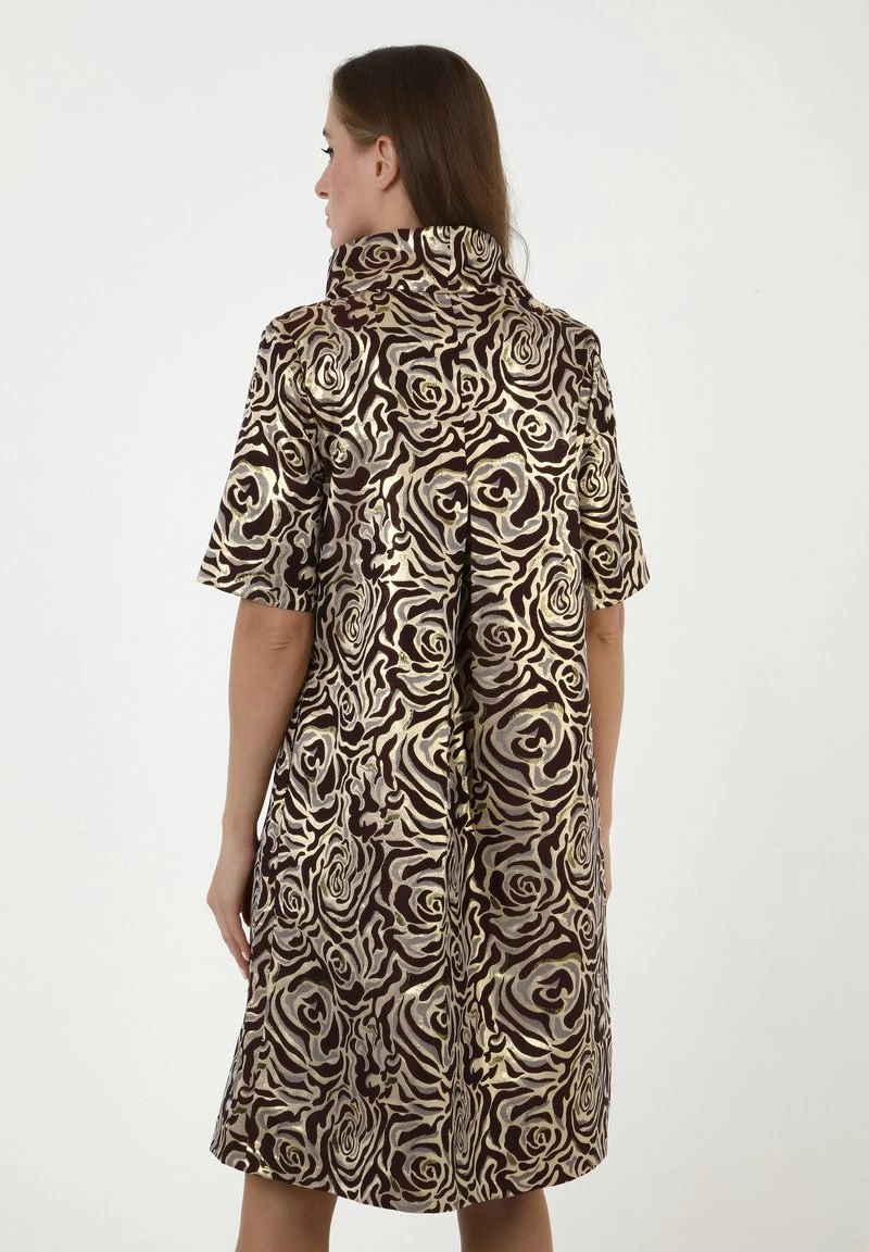 Presa π Madam-T Donna LEELINA - Vestito Elegante - Weinrot π - immagine 3