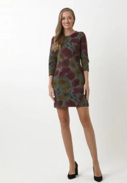 Miglior prezzo ✔️ Madam-T Donna Vestito Estivo - Grau, Senf 😉