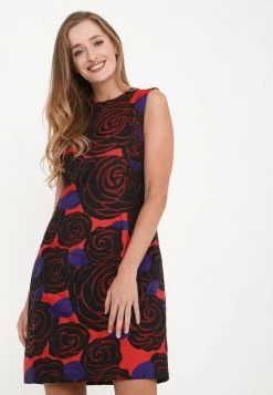 Buono β€οΈ Madam-T Donna ELONI - Vestito Elegante - Koralle, Schwarz π