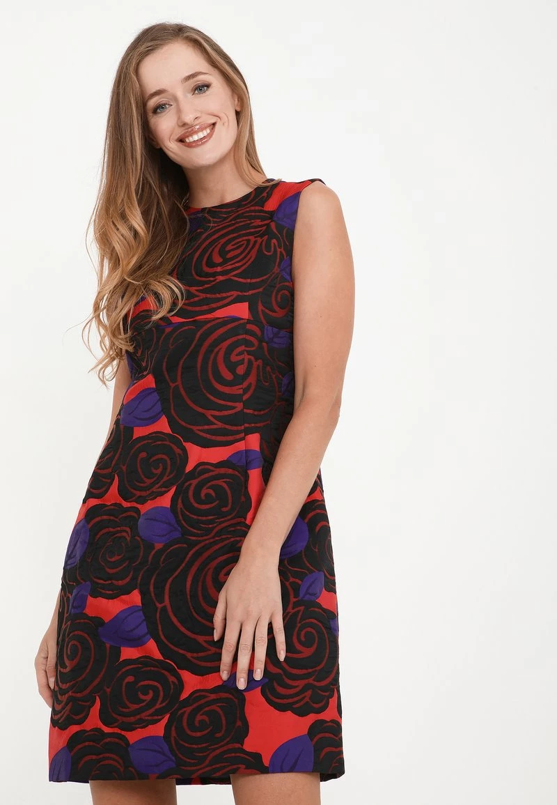 Buono β€οΈ Madam-T Donna ELONI - Vestito Elegante - Koralle, Schwarz π