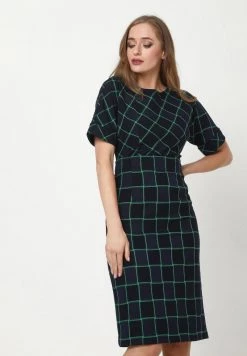 Vendita all'ingrosso 𧨠Madam-T Donna ALTEA - Vestito Di Maglina - Blau Grün π€©