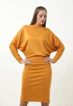 Il più economico ✨ Madam-T Donna GERA - Tubino - Yellow 💯