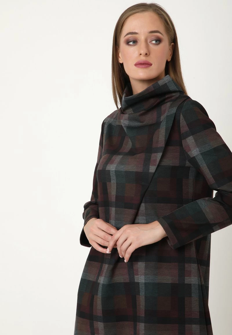 Presa π Madam-T Donna ALLTAGSKLEID LEELINA - Vestito Estivo - Grün, Braun π - immagine 4