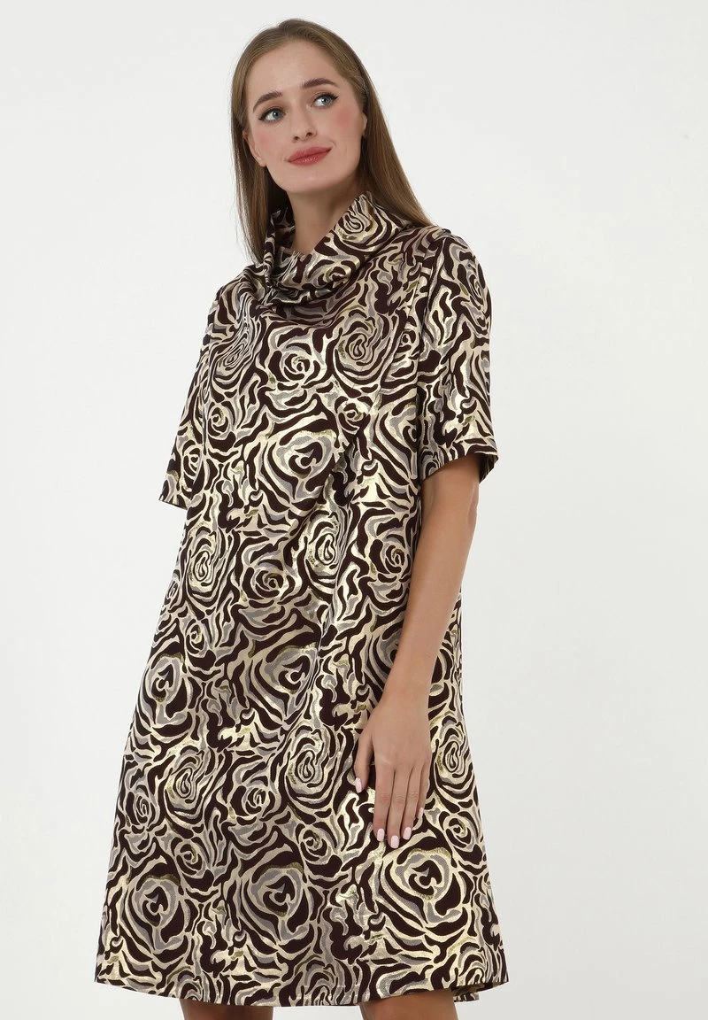 Presa π Madam-T Donna LEELINA - Vestito Elegante - Weinrot π