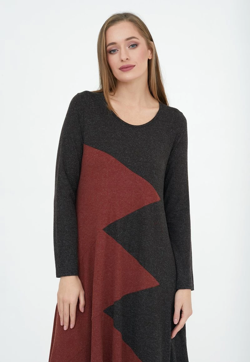 Miglior offerta π Madam-T Donna AGNIA - Abito In Maglia - Brantn/tera Orkotta π - immagine 6