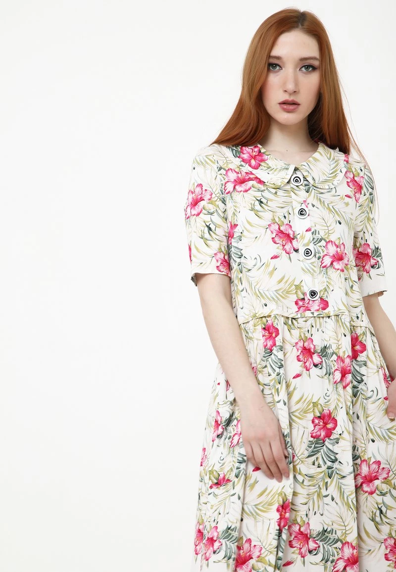 Nuovo di zecca π Madam-T Donna BELLA - Vestito Estivo - Beige, Rosa π - immagine 4