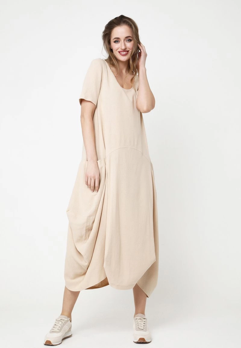 Vendita lampo π Madam-T Donna Vestito Estivo - Beige π - immagine 2