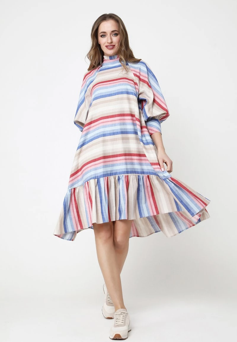 Promo π Madam-T Donna Vestito Estivo - Beige, Rot β¨