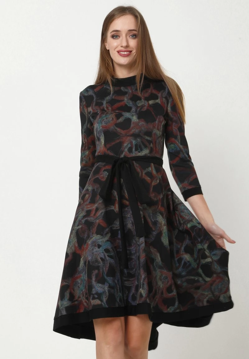 Sconto π Madam-T Donna SAMBRA - Vestito Di Maglina - Schwarz Grün π