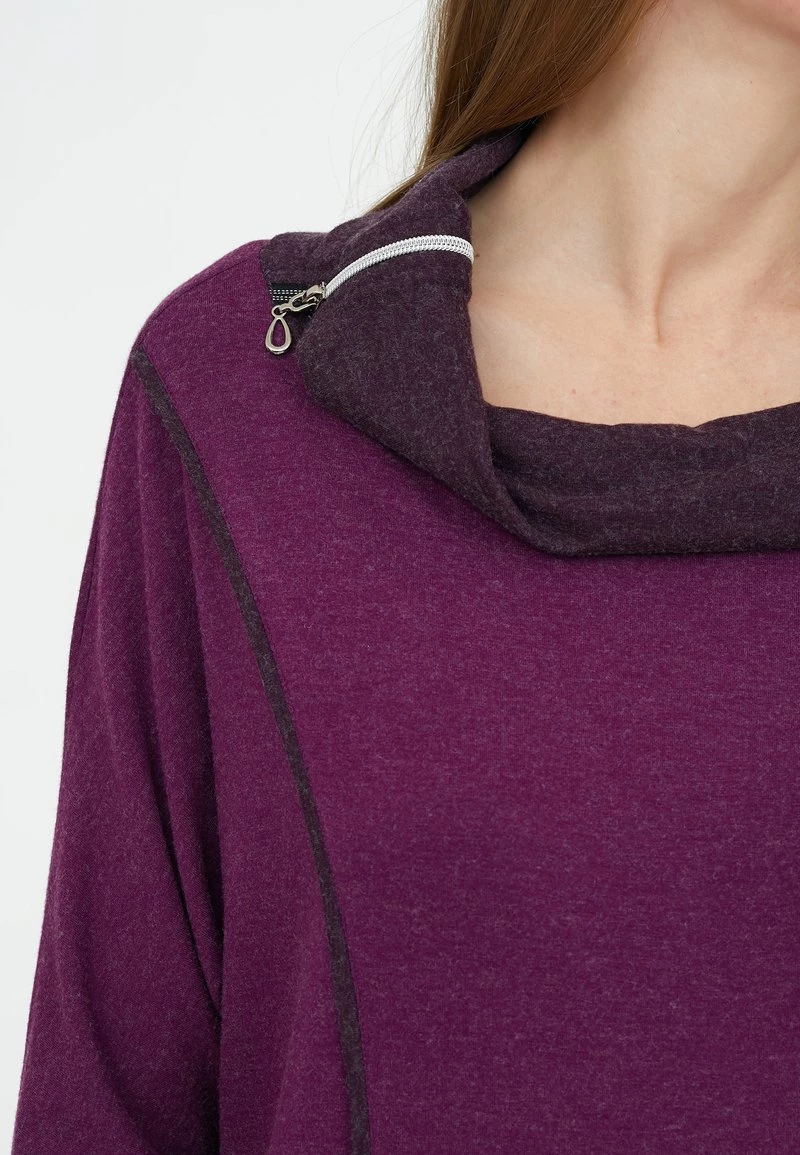 Nuovo di zecca π Madam-T Donna KASHIRA - Abito In Maglia - Pflaume π₯ - immagine 6