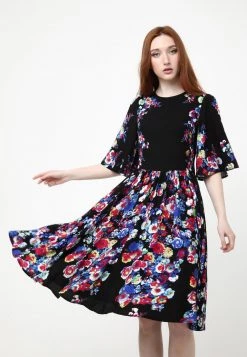 Miglior offerta 🧨 Madam-T Donna TEREZIA - Vestito Estivo - Schwarz/indigo 🔥