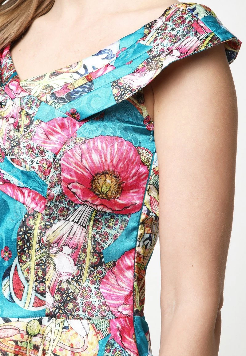 Offerte π Madam-T Donna LAGUNA - Vestito Estivo - Aqua/rosa 𧨠- immagine 6