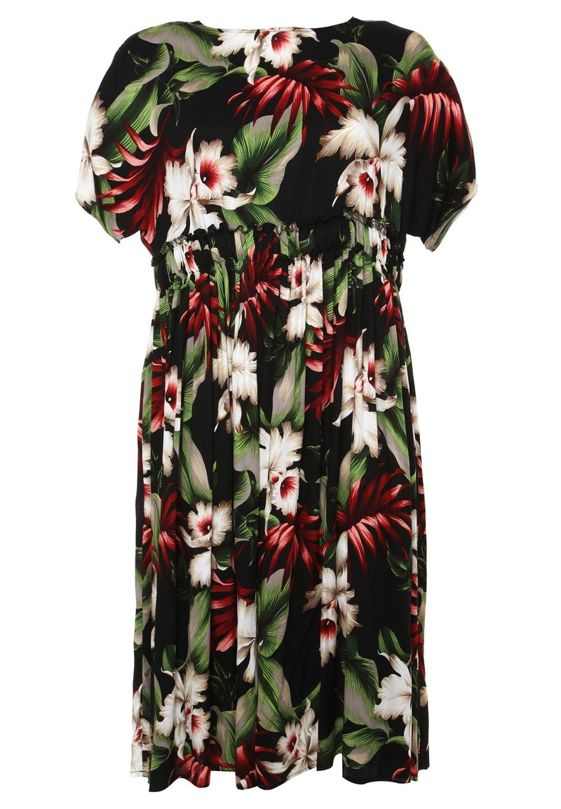 Nuovo di zecca π― Madam-T Donna OFELIA - Vestito Estivo - Schwarz Grün π - immagine 8