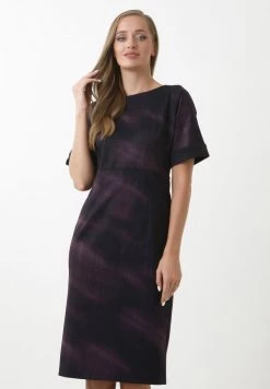 I primi 10 🌟 Madam-T Donna KLEID ALTEA - Tubino - Lila, Schwarz 🧨