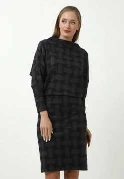 Buono 𧨠Madam-T Donna GERA - Tubino - Grau, Weinrot π