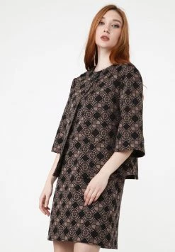 Vendita all'ingrosso 🔥 Madam-T Donna Giubbotto Bomber - Schwarz/ Beige 👍