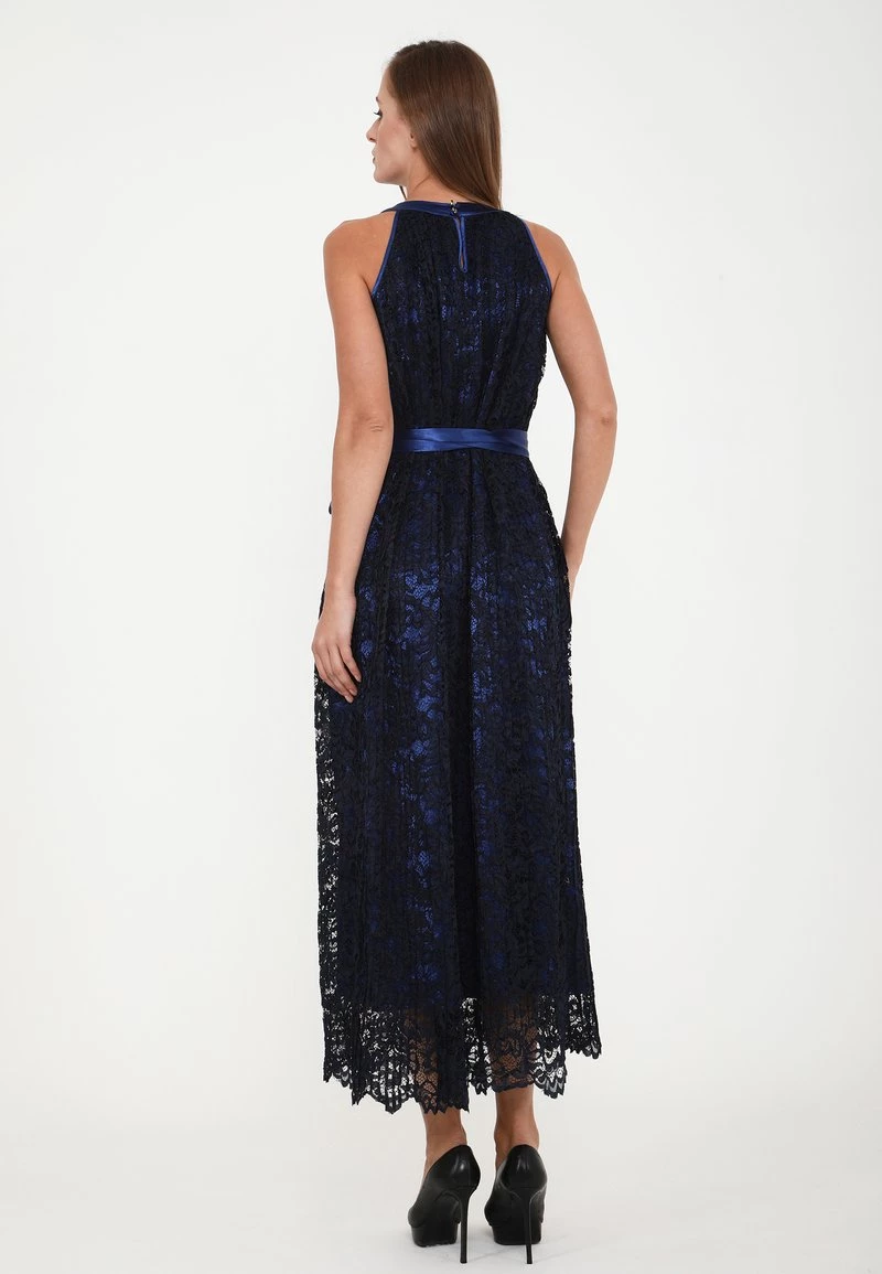 Migliore vendita π Madam-T Donna FUSIA - Vestito Elegante - Blau π - immagine 3