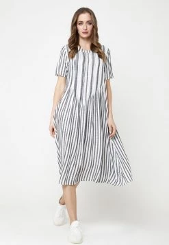 I primi 10 🎉 Madam-T Donna DARI - Vestito Estivo - Schwarz, Weiß 🛒