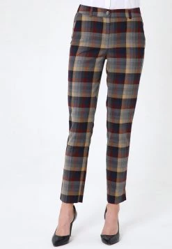 Acquistare 👏 Madam-T Donna MARIONE - Pantaloni - Grau, Beige ⭐