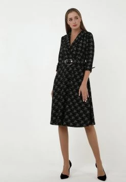 Miglior prezzo ✨ Madam-T Donna NENSI - Vestito Estivo - Schwarz, Weiß ⌛