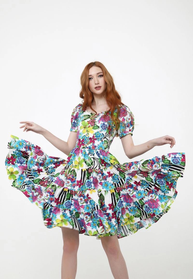 Sconto βοΈ Madam-T Donna SARATA - Vestito Elegante - Weiß, Hellblau π