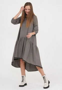 Miglior prezzo 𧨠Madam-T Donna EVA - Vestito Estivo - Dunkelbeige π