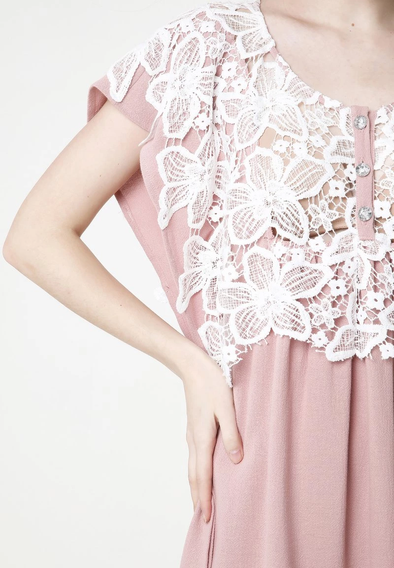 Miglior offerta π₯° Madam-T Donna SOMMER VEGNA - Vestito Estivo - Rosa π - immagine 5