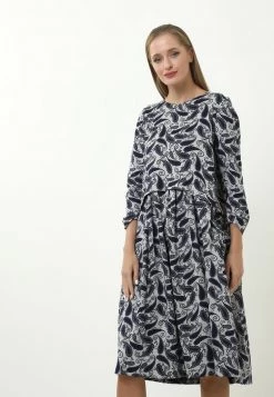 Bilancio 😉 Madam-T Donna Vestito Estivo - Grau/blau 🤩