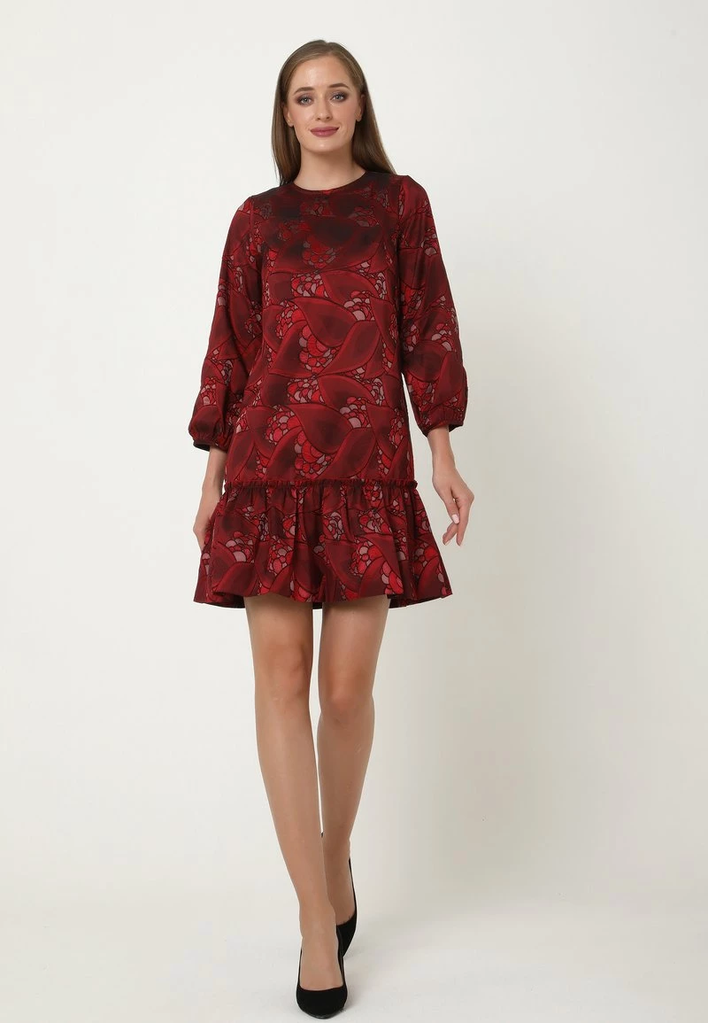 Miglior offerta π€© Madam-T Donna Vestito Estivo - Wein Rot, Rot π - immagine 4