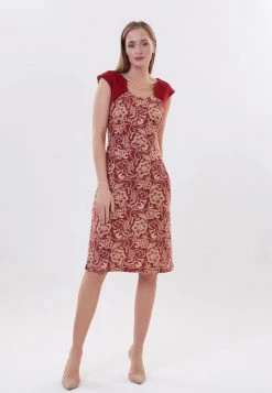 Vendita calda π€© Madam-T Donna KONIA - Vestito Estivo - Rot Beige β
