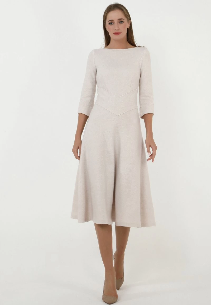 Miglior offerta π Madam-T Donna YANNA - Vestito Di Maglina - Creme π₯ - immagine 2