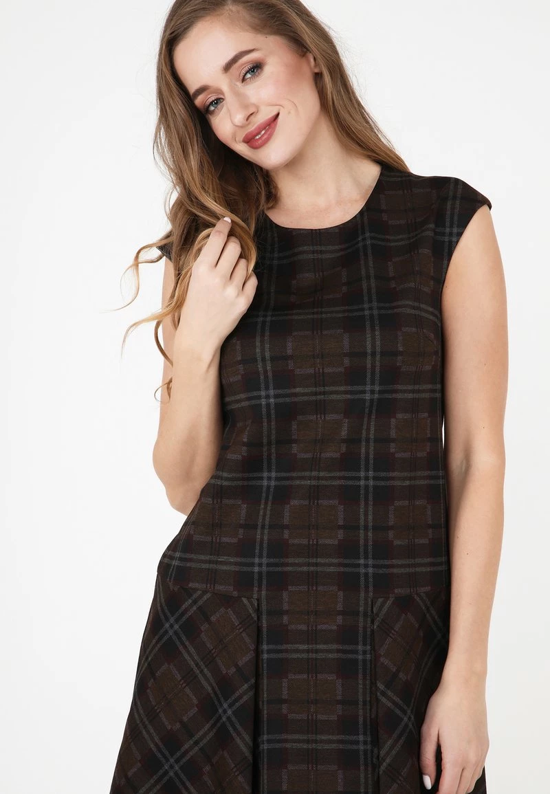 Offerte π Madam-T Donna Vestito Estivo - Schwarz/ Senf π€© - immagine 4