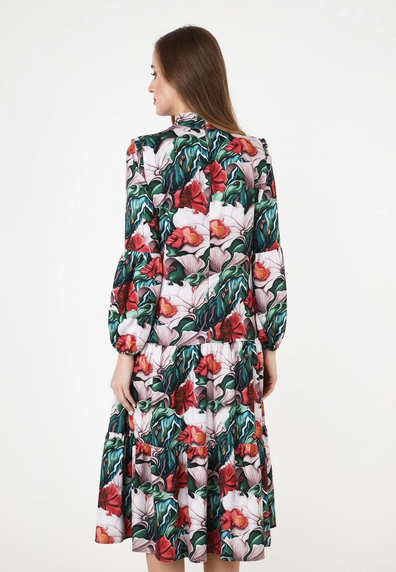 Bilancio 𧨠Madam-T Donna PAOLINA - Vestito Estivo - Pink Green π - immagine 3