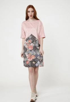 Vendita calda 💯 Madam-T Donna LOLITA - Vestito Estivo - Rosa Braun 👍